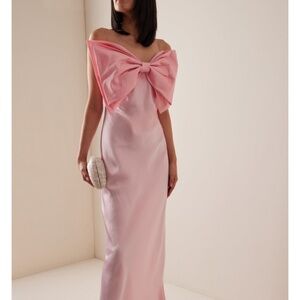 Anna October Pink Bow Dress